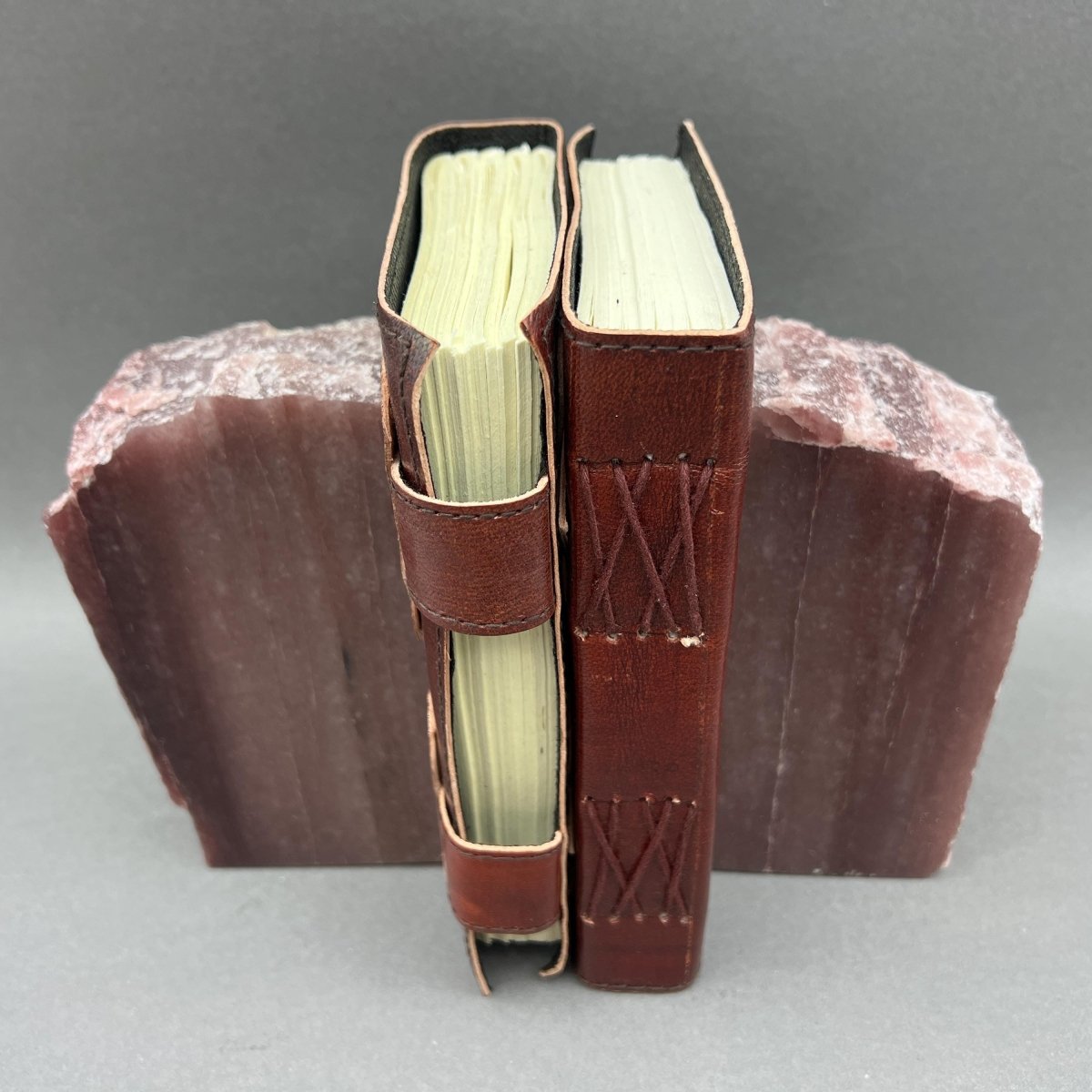 Polished Strawberry Quartz Bookends (4-8") AVG (1 Pair) Gemstone Home Decor Wholesale Crystal Supply