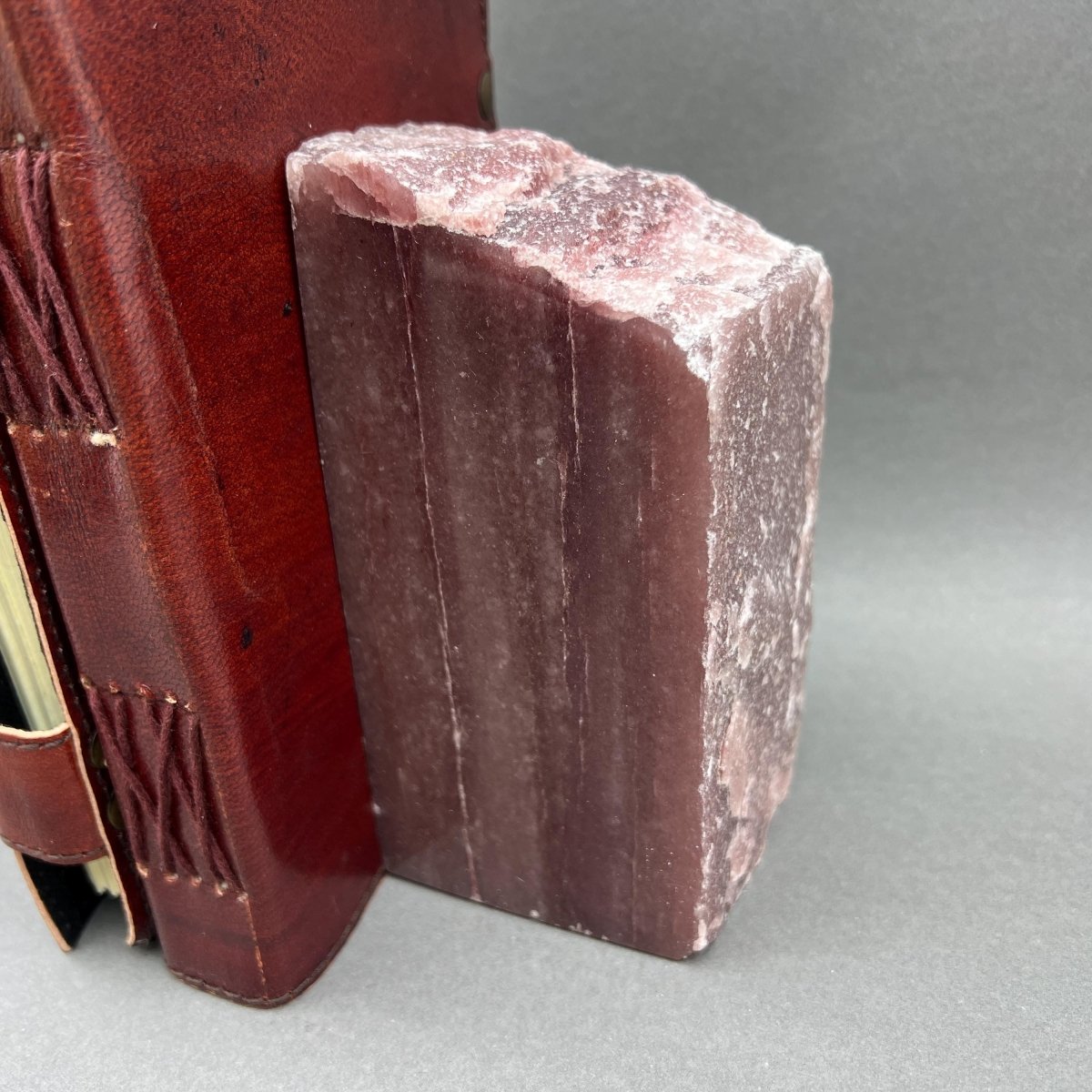Polished Strawberry Quartz Bookends (4-8") AVG (1 Pair) Gemstone Home Decor Wholesale Crystal Supply