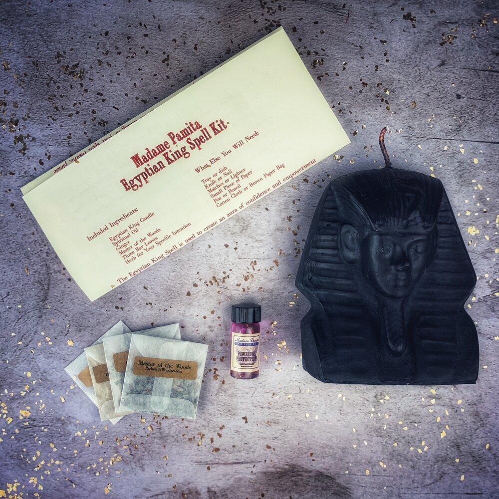 Egyptian King Candle Spell Kit - Power, Magnetism & Pharaoh Magic