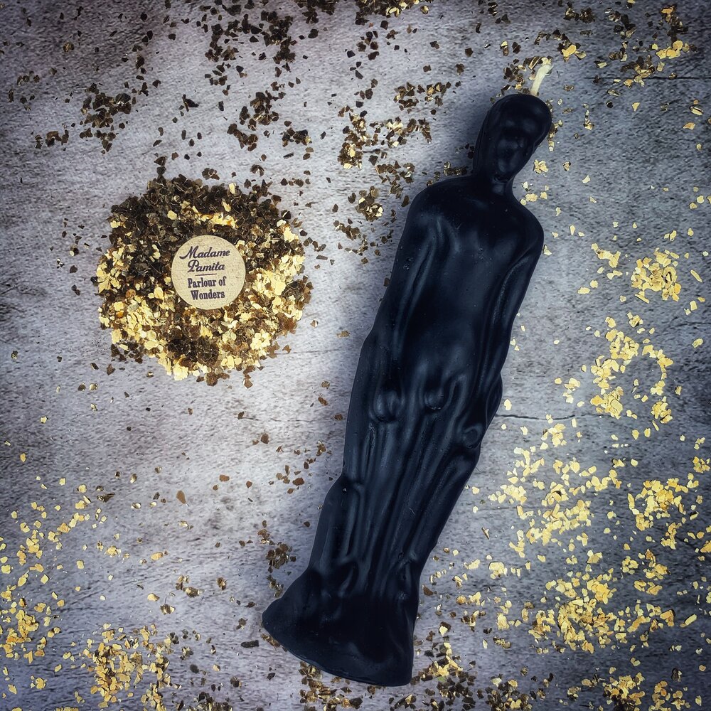 Male Figural Candle Spell Kit - Sympathetic Magic & Personal Power