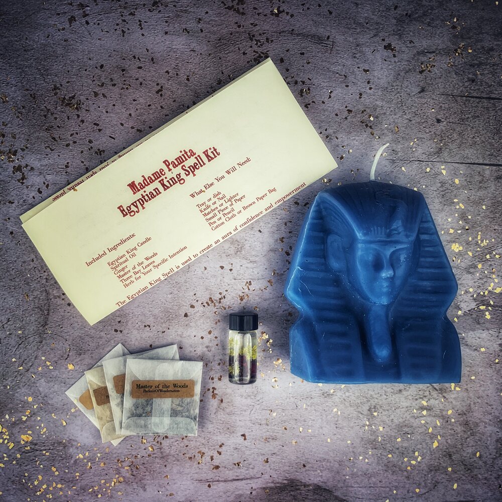 Egyptian King Candle Spell Kit - Power, Magnetism & Pharaoh Magic
