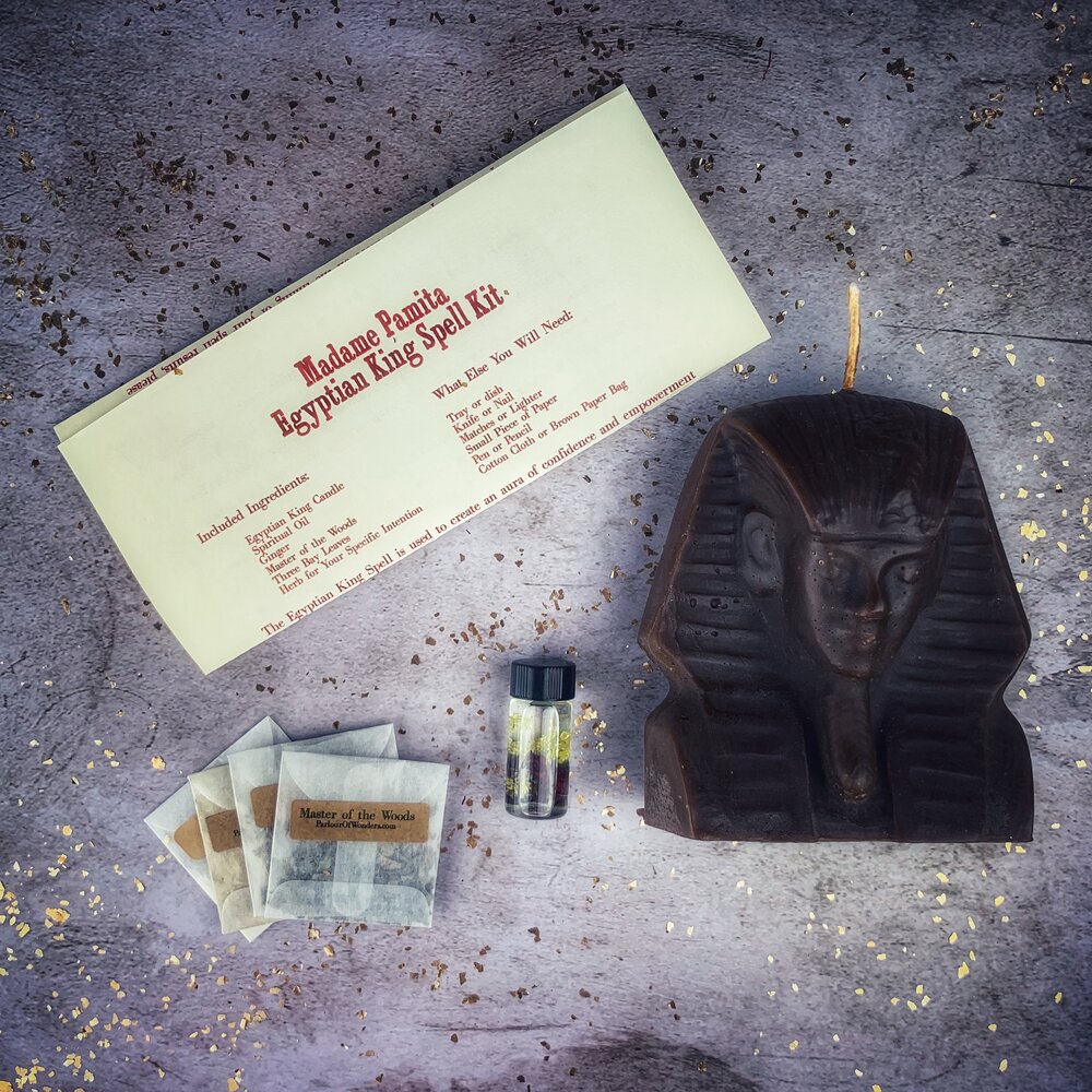 Egyptian King Candle Spell Kit - Power, Magnetism & Pharaoh Magic