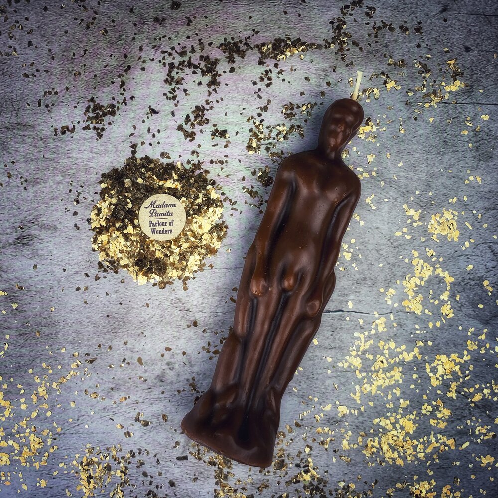 Male Figural Candle Spell Kit - Sympathetic Magic & Personal Power