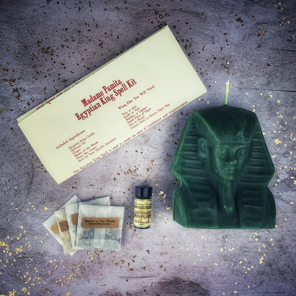 Egyptian King Candle Spell Kit - Power, Magnetism & Pharaoh Magic
