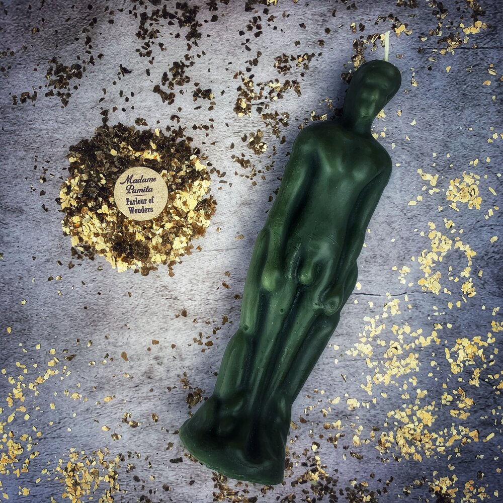 Male Figural Candle Spell Kit - Sympathetic Magic & Personal Power