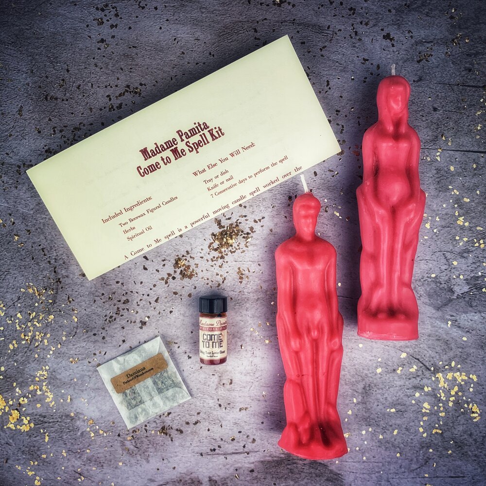 Come to Me Candle Spell Kit Male/Female - Attract Love & Passion