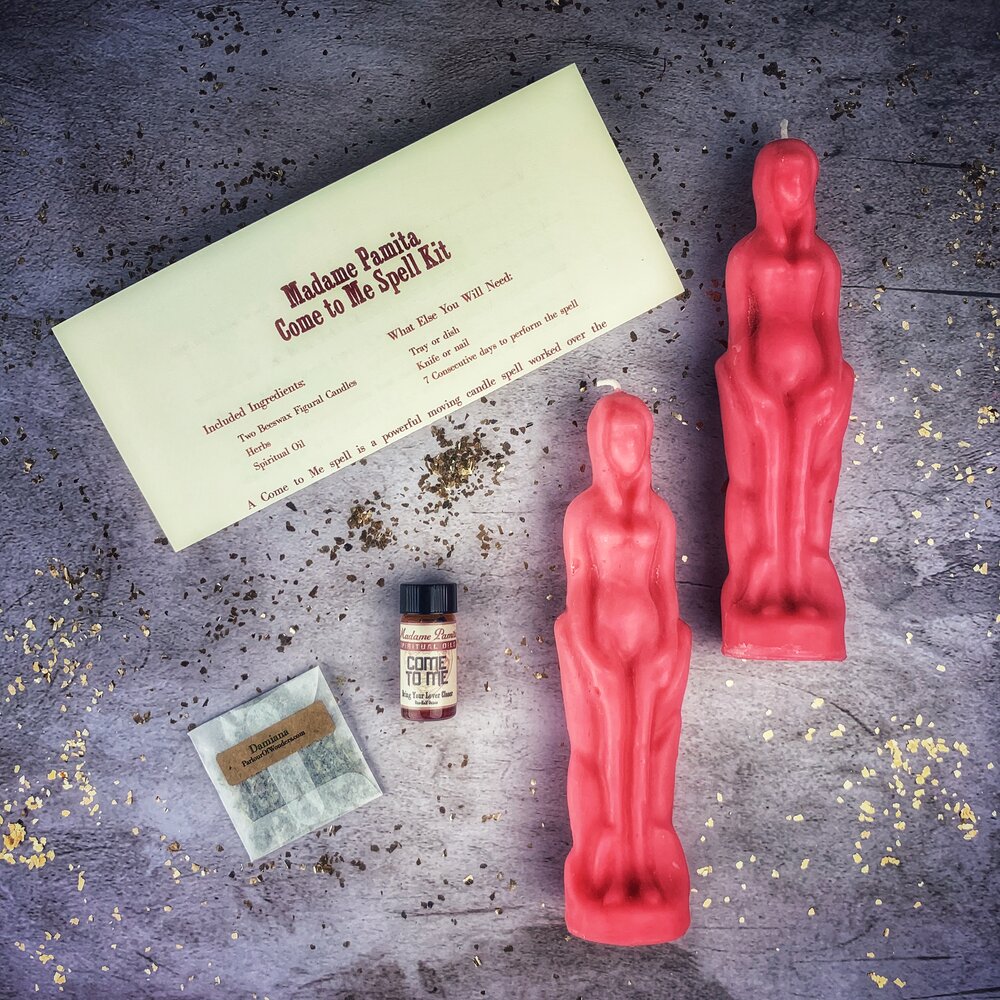 Come to Me Candle Spell Kit Female/Female - Attract Love & Passion