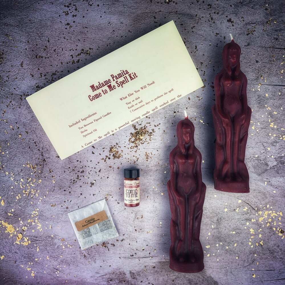 Come to Me Candle Spell Kit Female/Female - Attract Love & Passion