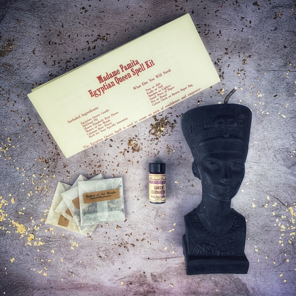 Egyptian Queen Candle Spell Kit - Power, Beauty & Magnetism Magic