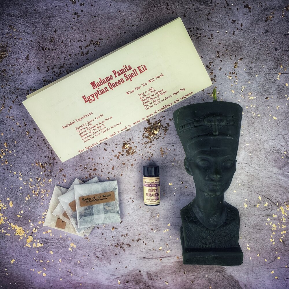 Egyptian Queen Candle Spell Kit - Power, Beauty & Magnetism Magic