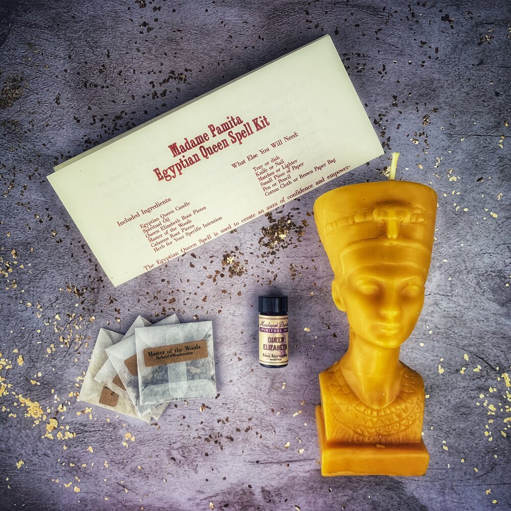 Egyptian Queen Candle Spell Kit - Power, Beauty & Magnetism Magic