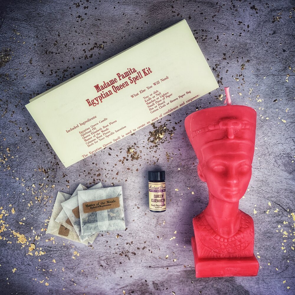 Egyptian Queen Candle Spell Kit - Power, Beauty & Magnetism Magic