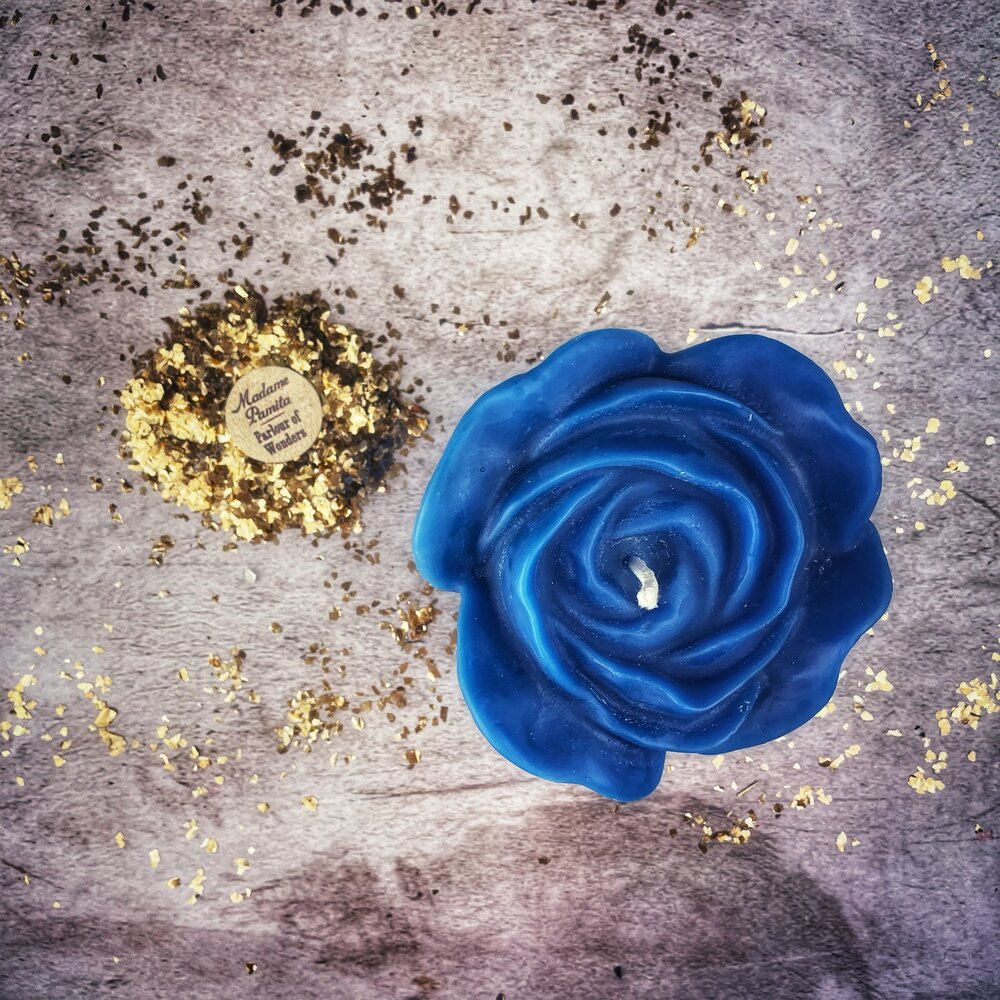 Beeswax Rose Romance Spell Candle - True Love & Soul Mate Magic