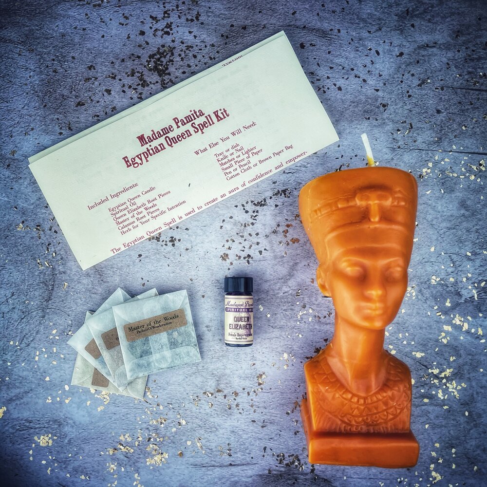 Egyptian Queen Candle Spell Kit - Power, Beauty & Magnetism Magic