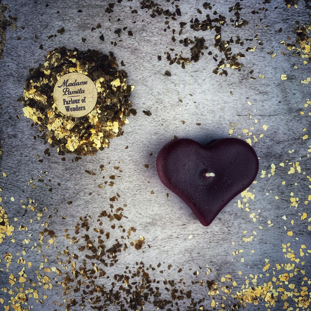 Mini Heart Candle Spell Kit - Love Influence & Emotional Healing Magic