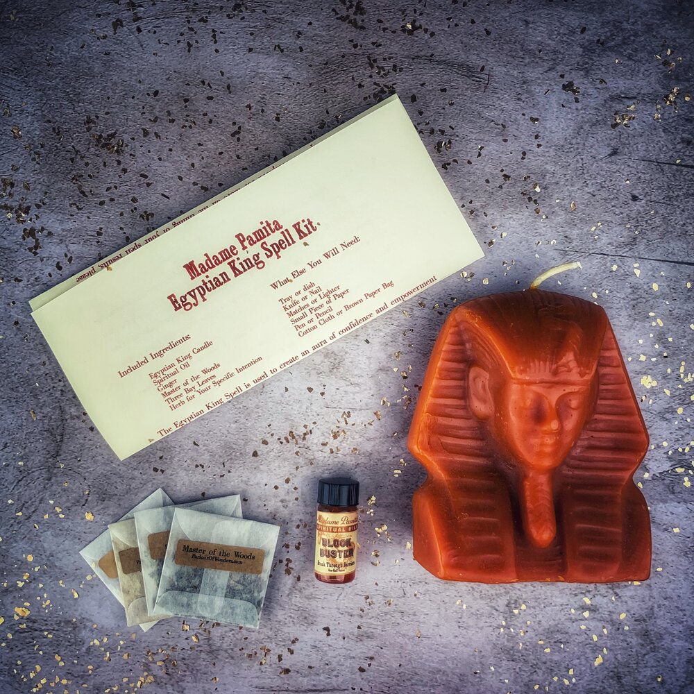 Egyptian King Candle Spell Kit - Power, Magnetism & Pharaoh Magic