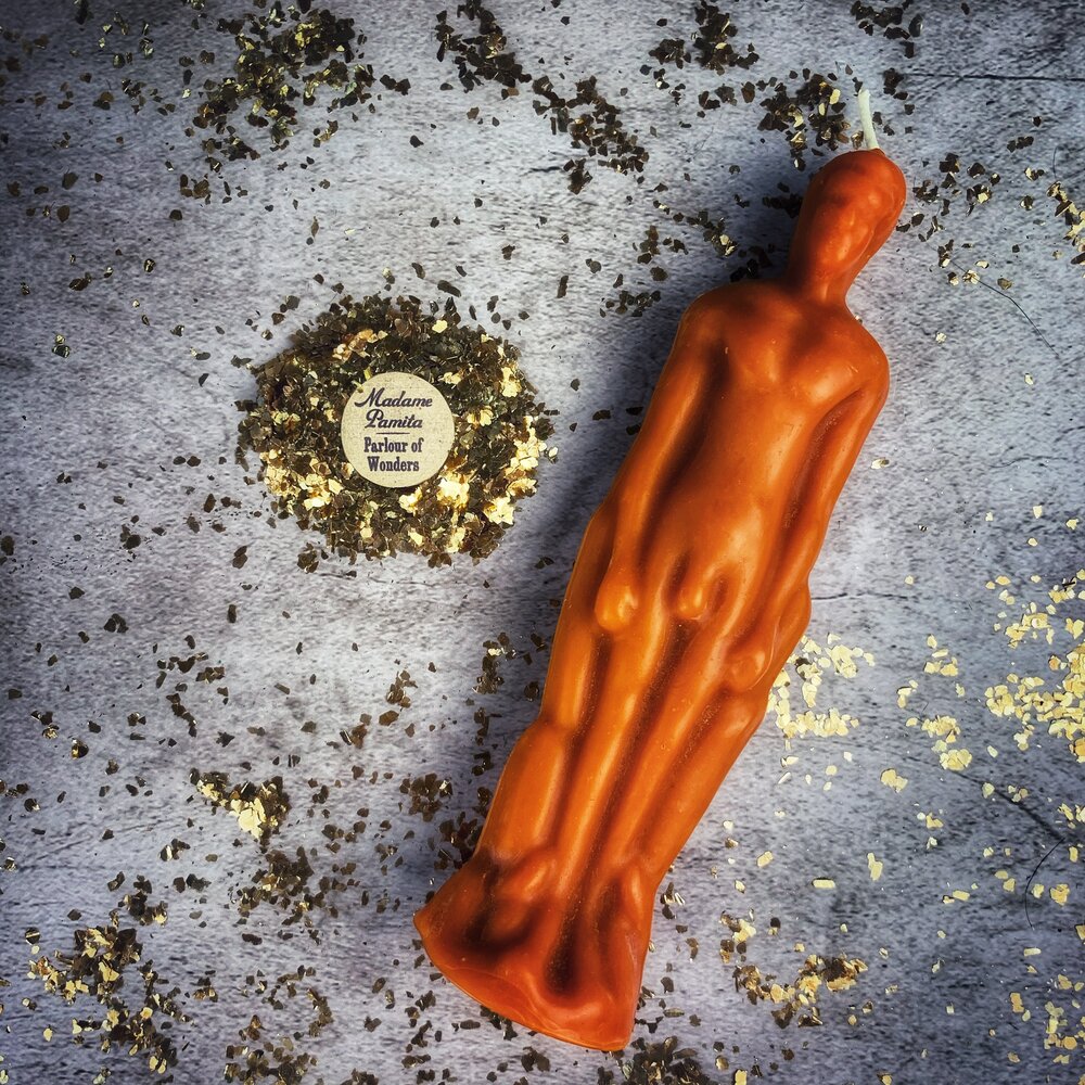 Male Figural Candle Spell Kit - Sympathetic Magic & Personal Power