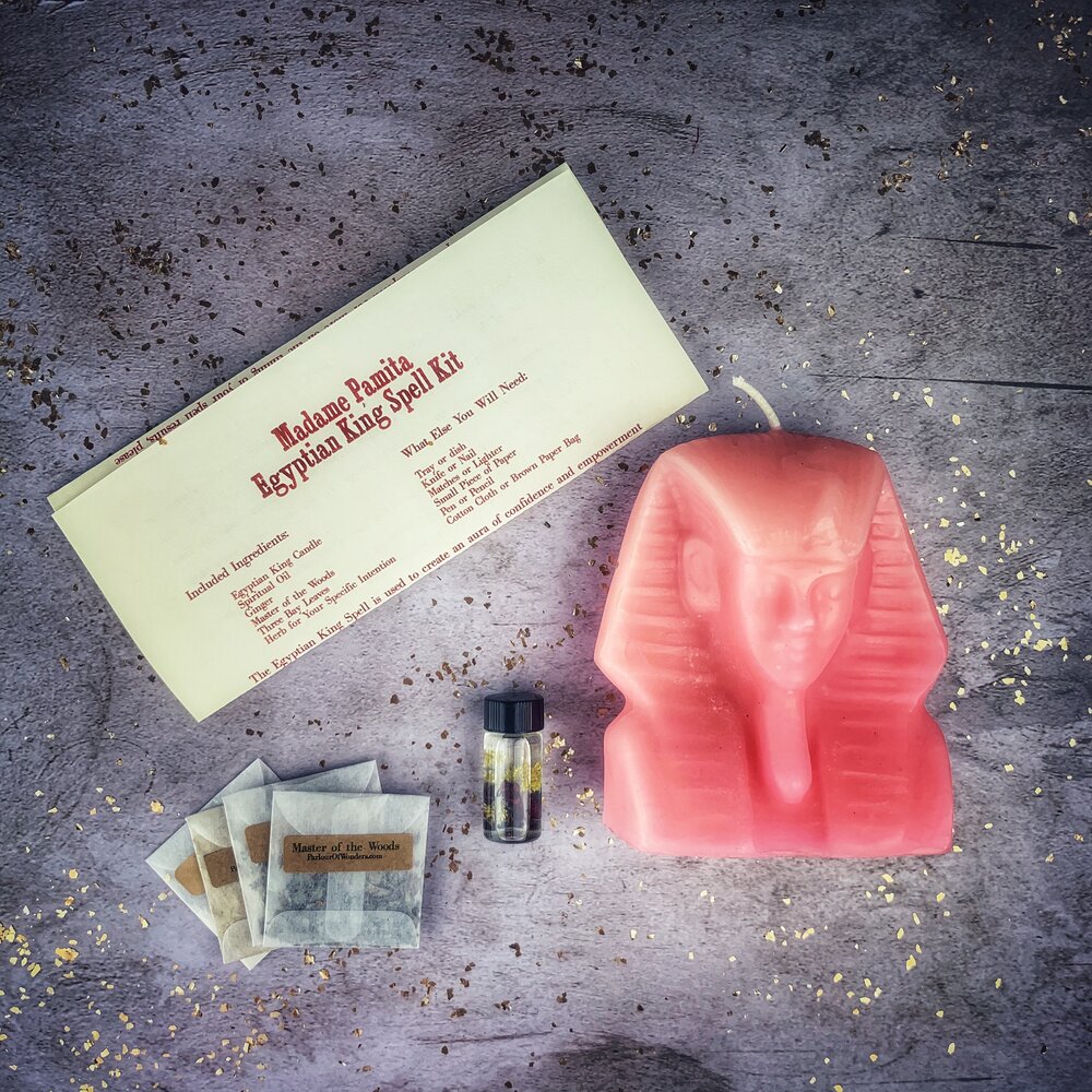 Egyptian King Candle Spell Kit - Power, Magnetism & Pharaoh Magic