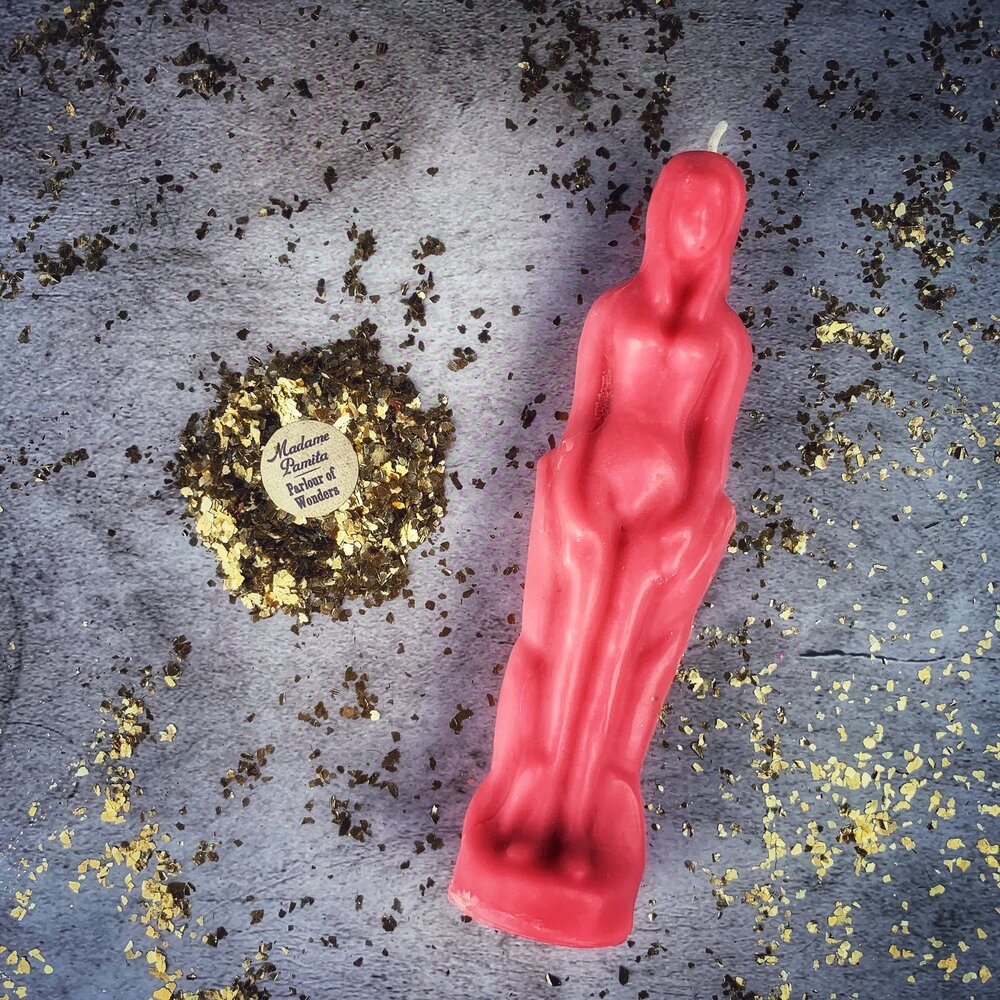 Female Figural Candle Spell Kit - Sympathetic Magic & Personal Power
