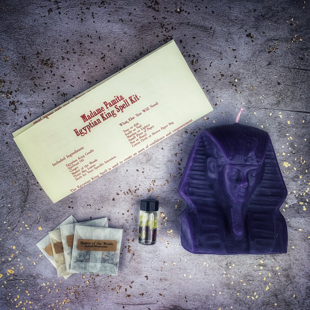 Egyptian King Candle Spell Kit - Power, Magnetism & Pharaoh Magic