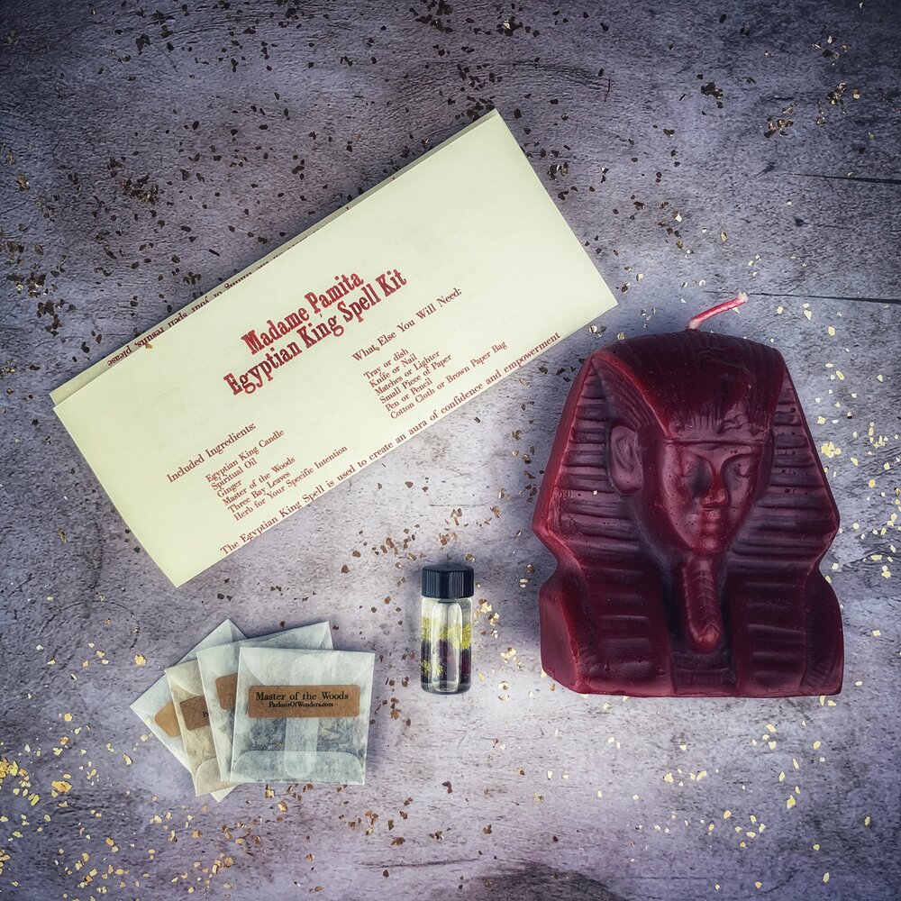 Egyptian King Candle Spell Kit - Power, Magnetism & Pharaoh Magic