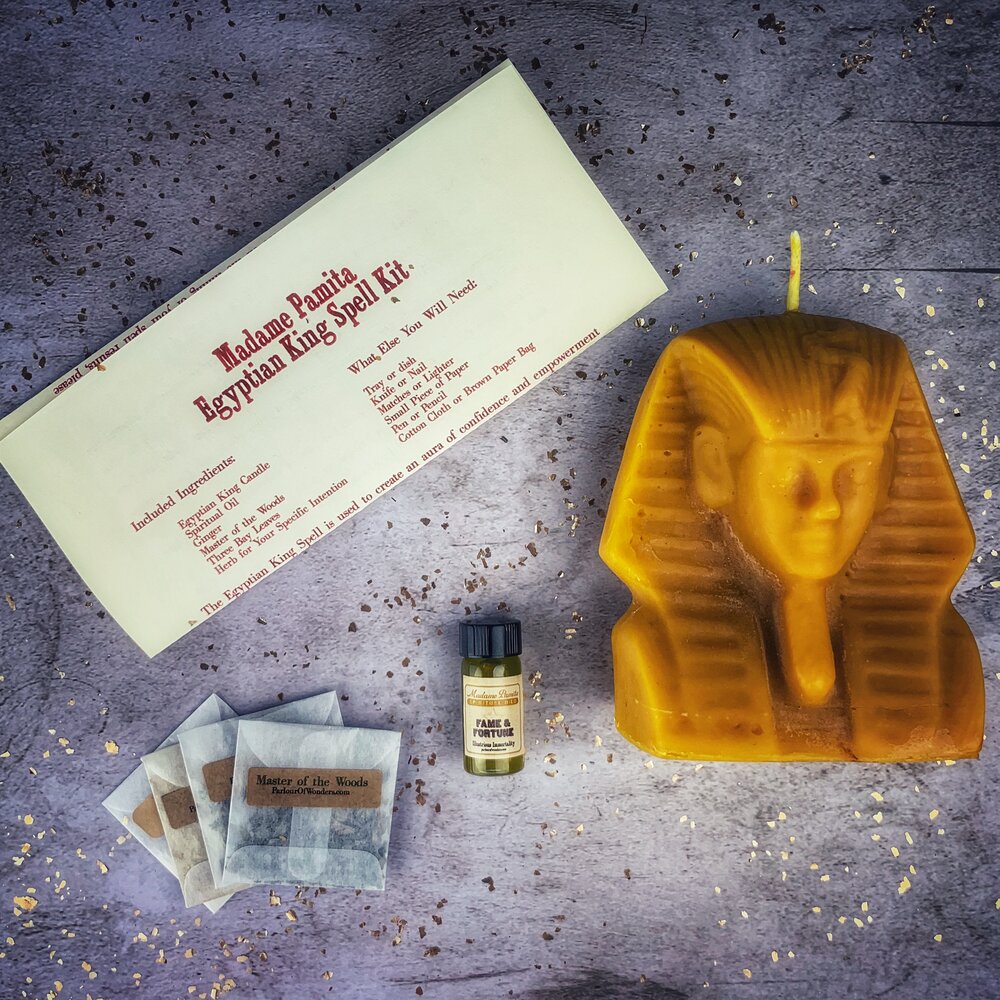 Egyptian King Candle Spell Kit - Power, Magnetism & Pharaoh Magic