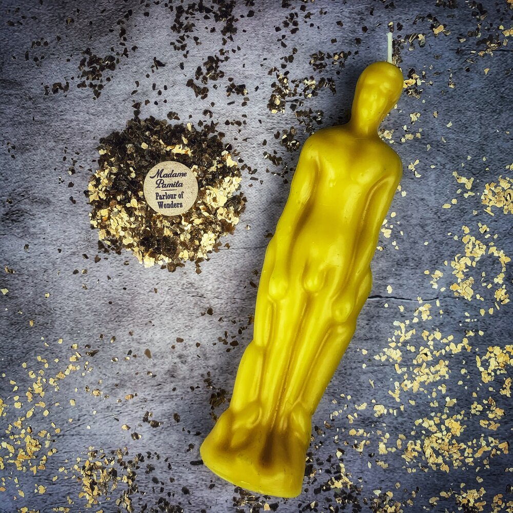 Male Figural Candle Spell Kit - Sympathetic Magic & Personal Power