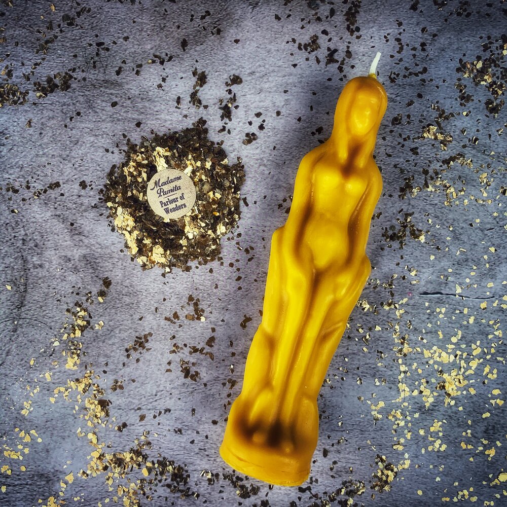 Female Figural Candle Spell Kit - Sympathetic Magic & Personal Power