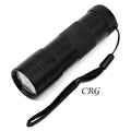 Professional UV Test Flashlight (1 Piece) Size 95 mm Long 12 LED Light 365 nm