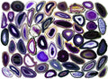 Purple Agate Slice (Size #0) (2 to 3 inches) Grade A Brazilian Agate Geode Slice