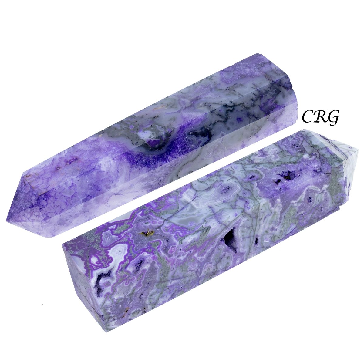 Purple Moss Agate Tower 1 Kilo Lot