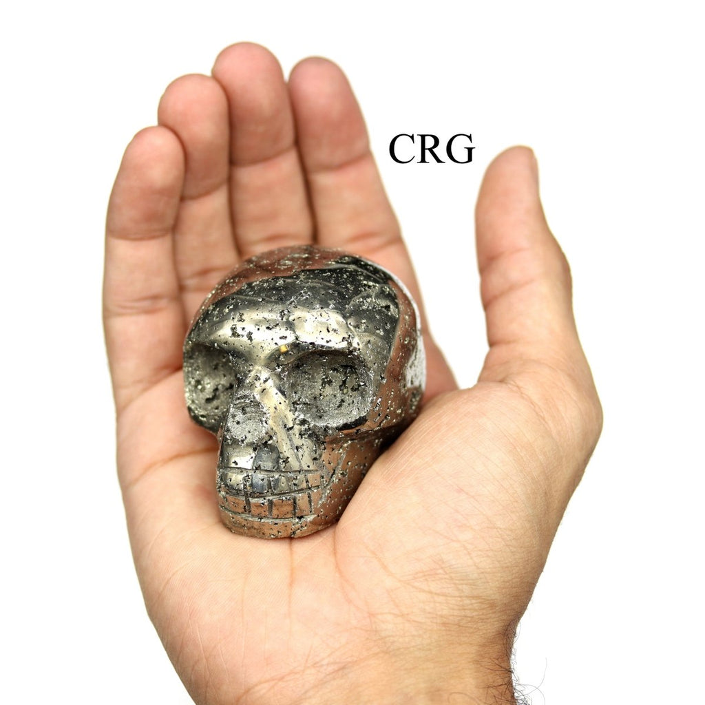 Pyrite Skull Carving (1 Piece) Size 45 to 55 mm Crystal Gemstone Shape