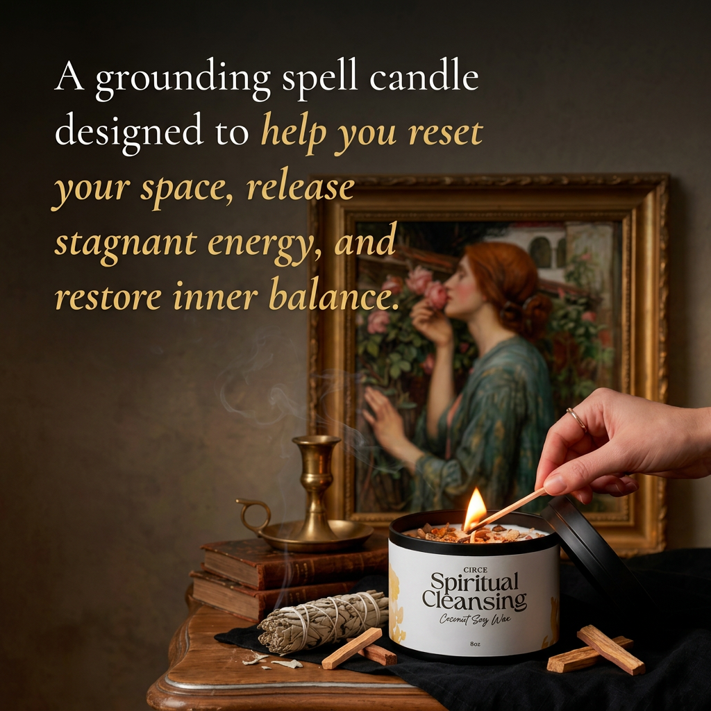 Spiritual Cleansing Candle  8 oz Energy Clearing Ritual Candle