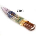 QTY 1 - 7 Stone Orgonite Dagger / 6.5" Avg