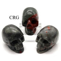 QTY 1 - African Bloodstone aka Setonite Gemstone Skull / 3"