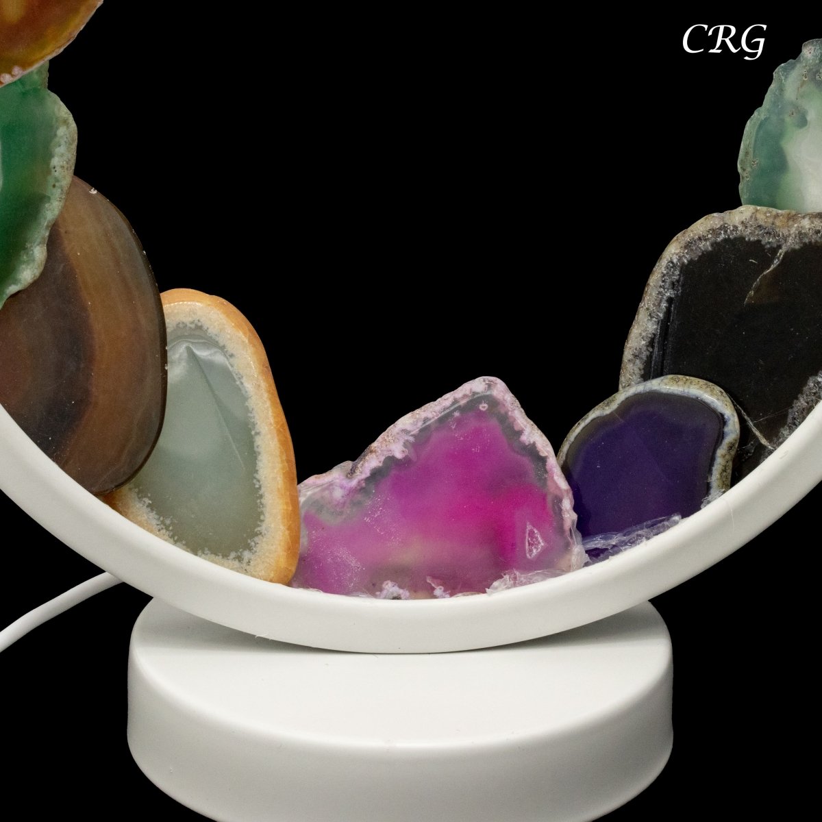 Qty 1 Agate Slice Lamp