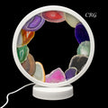 Qty 1 Agate Slice Lamp