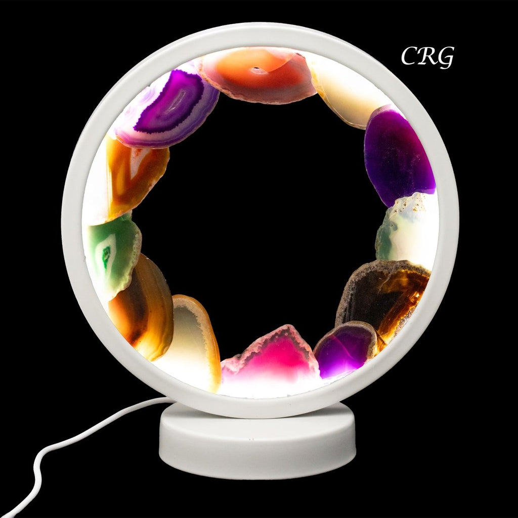 Qty 1 Agate Slice Lamp