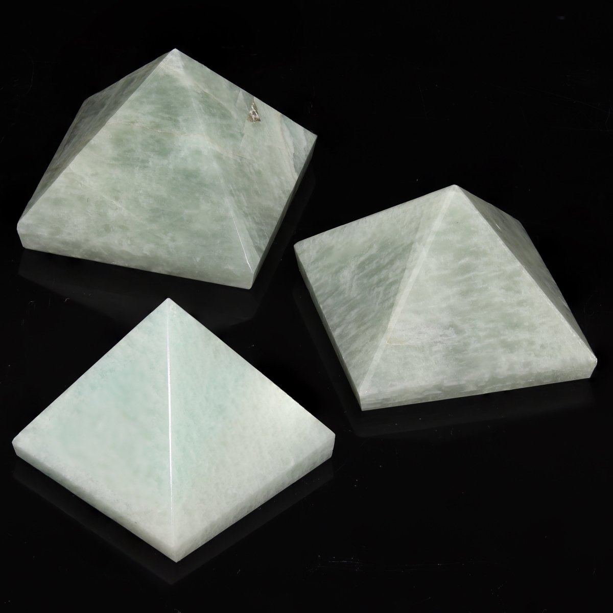 QTY 1 - Amazonite Pyramid from India / 2" avg