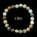QTY 1 - Amazonite Stretch Bracelet / 8 mm Round Beads