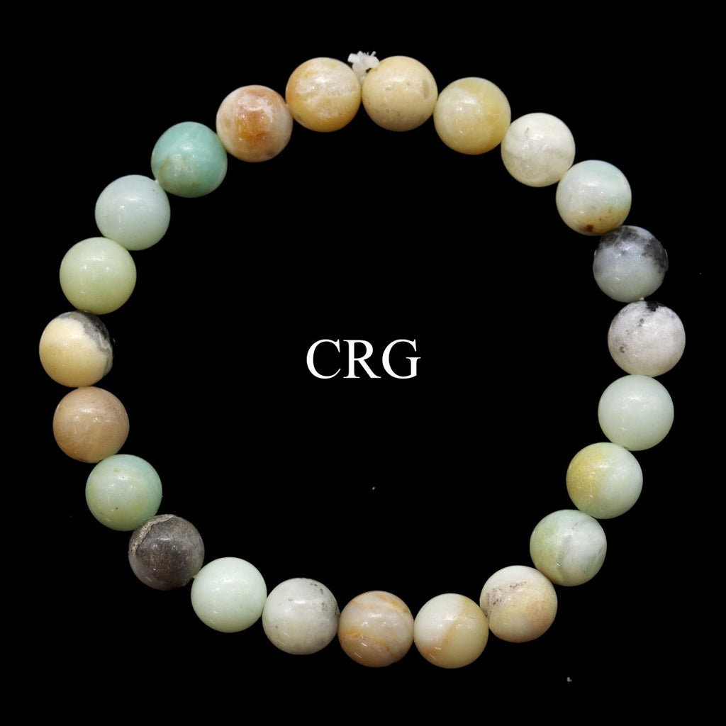 QTY 1 - Amazonite Tumbled Bead Stretch Bracelet