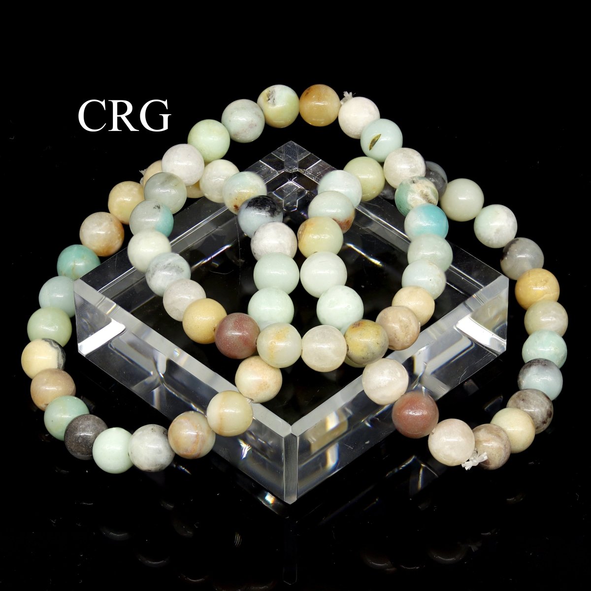 QTY 1 - Amazonite Tumbled Bead Stretch Bracelet