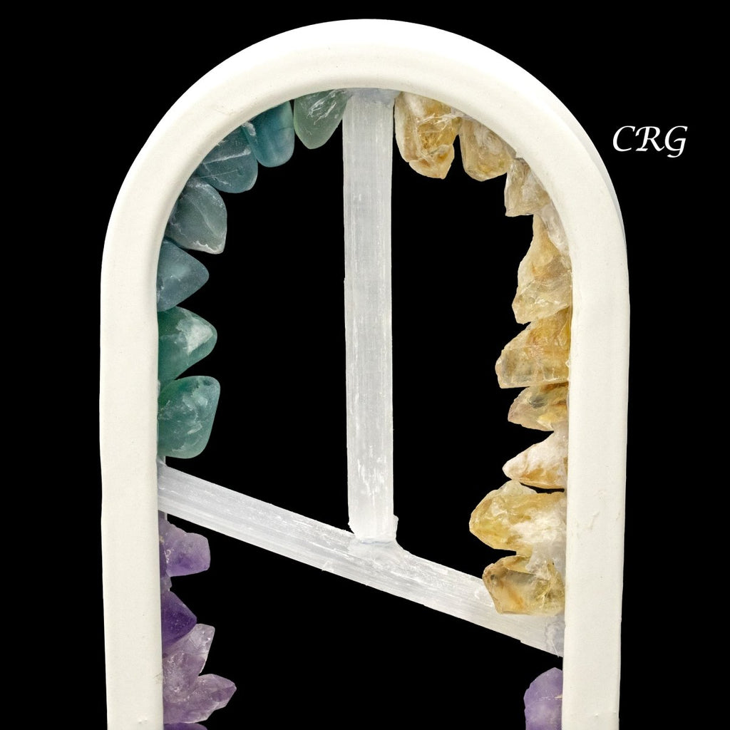 Qty 1 Amethyst, Citrine and Fluorite Lamp
