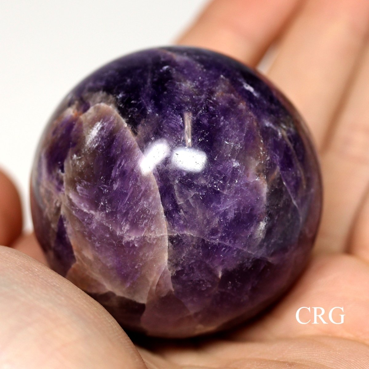 QTY 1 - Amethyst Gemstone Sphere / 50mm AVG
