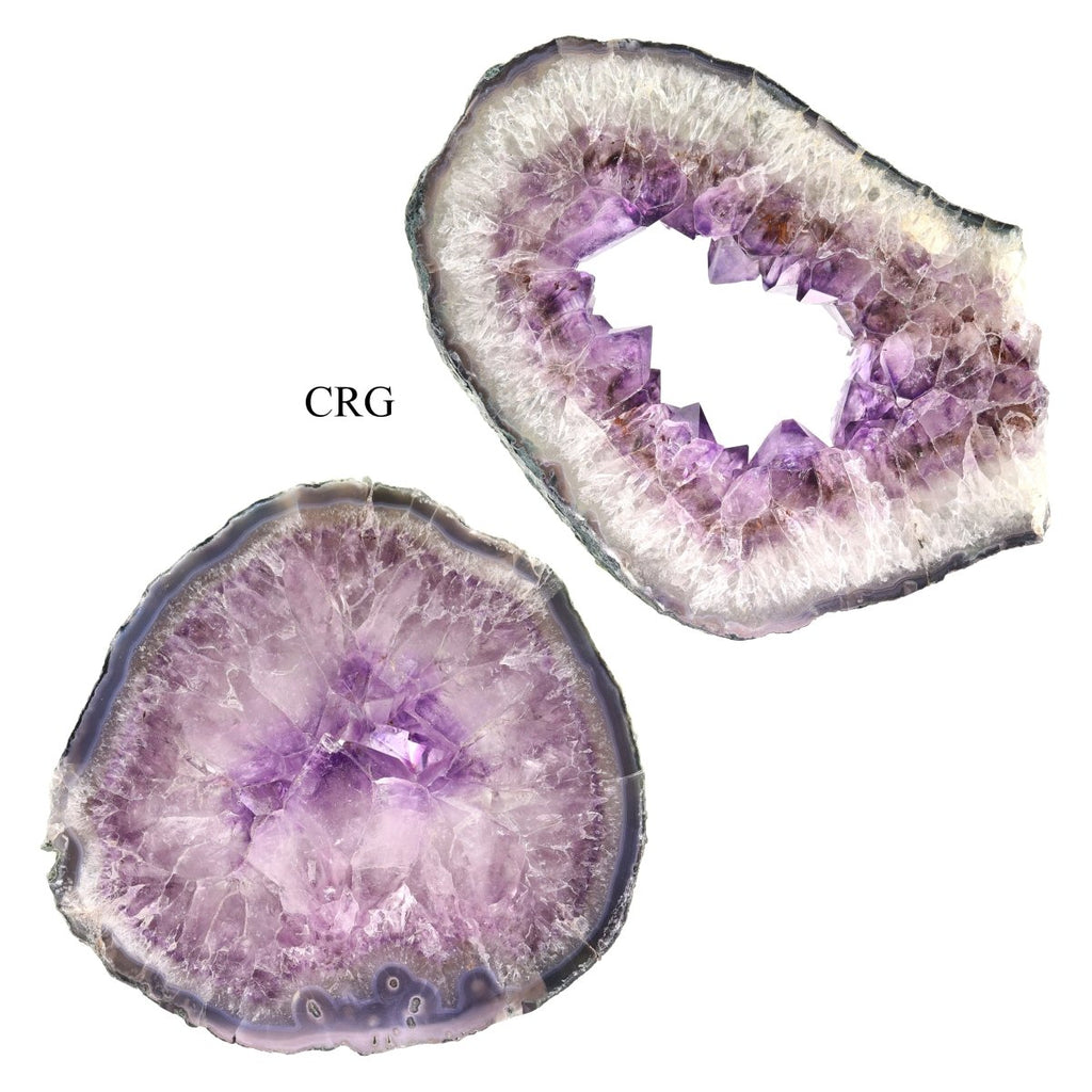 QTY 1 - Amethyst Geode Slice Slab / 2 - 3 KILO AVG