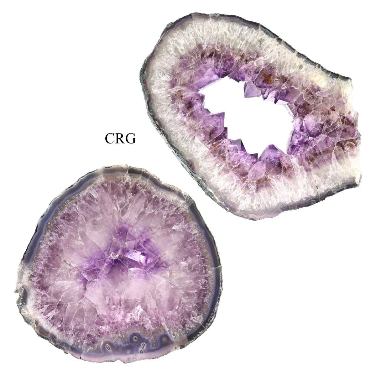 QTY 1 - Amethyst Geode Slice Slab / 2 - 3 KILO AVG