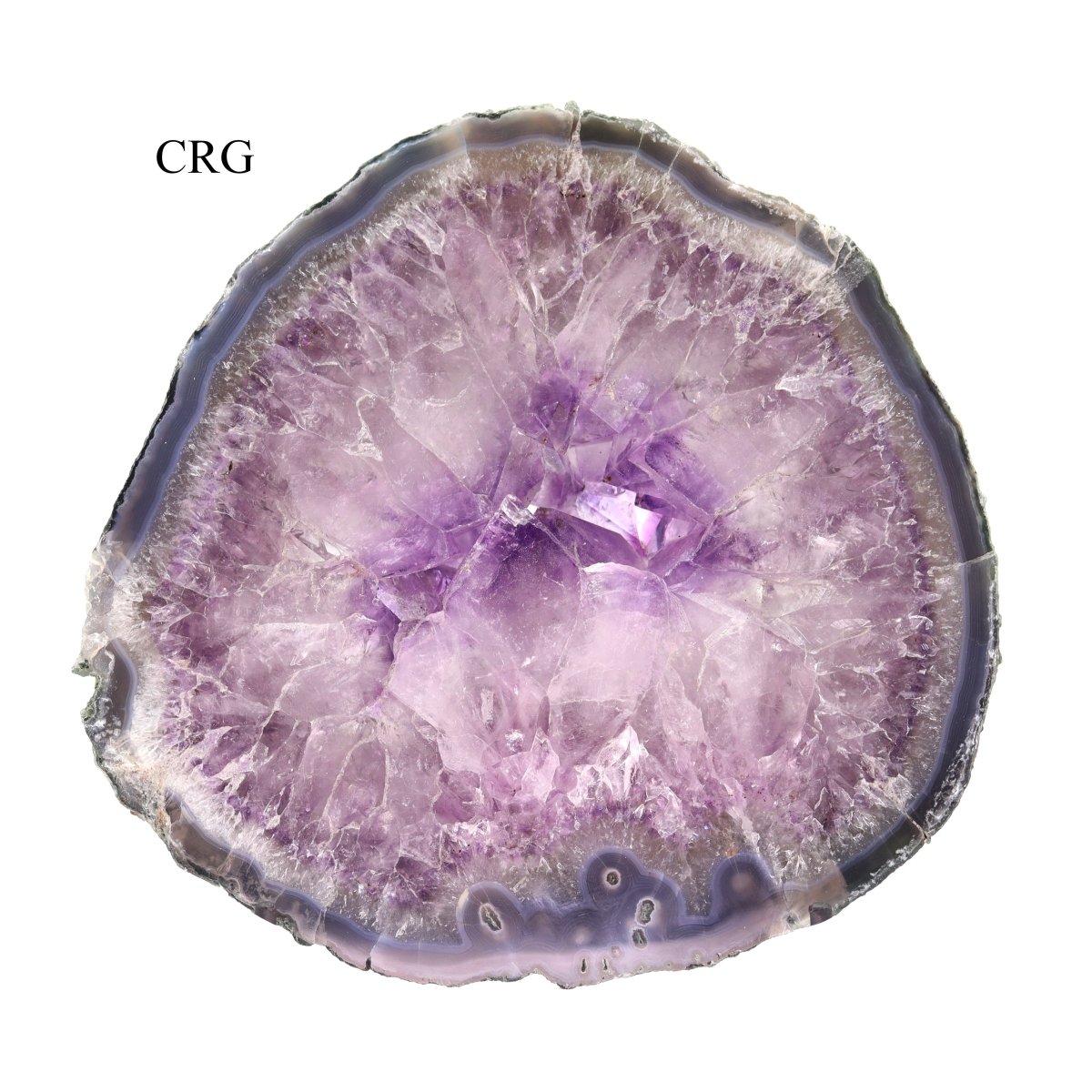 QTY 1 - Amethyst Geode Slice Slab / 2 - 3 KILO AVG