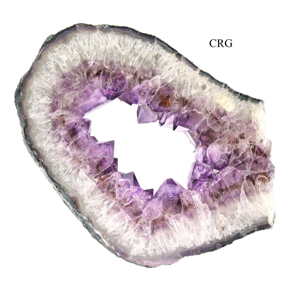 QTY 1 - Amethyst Geode Slice Slab / 2 - 3 KILO AVG