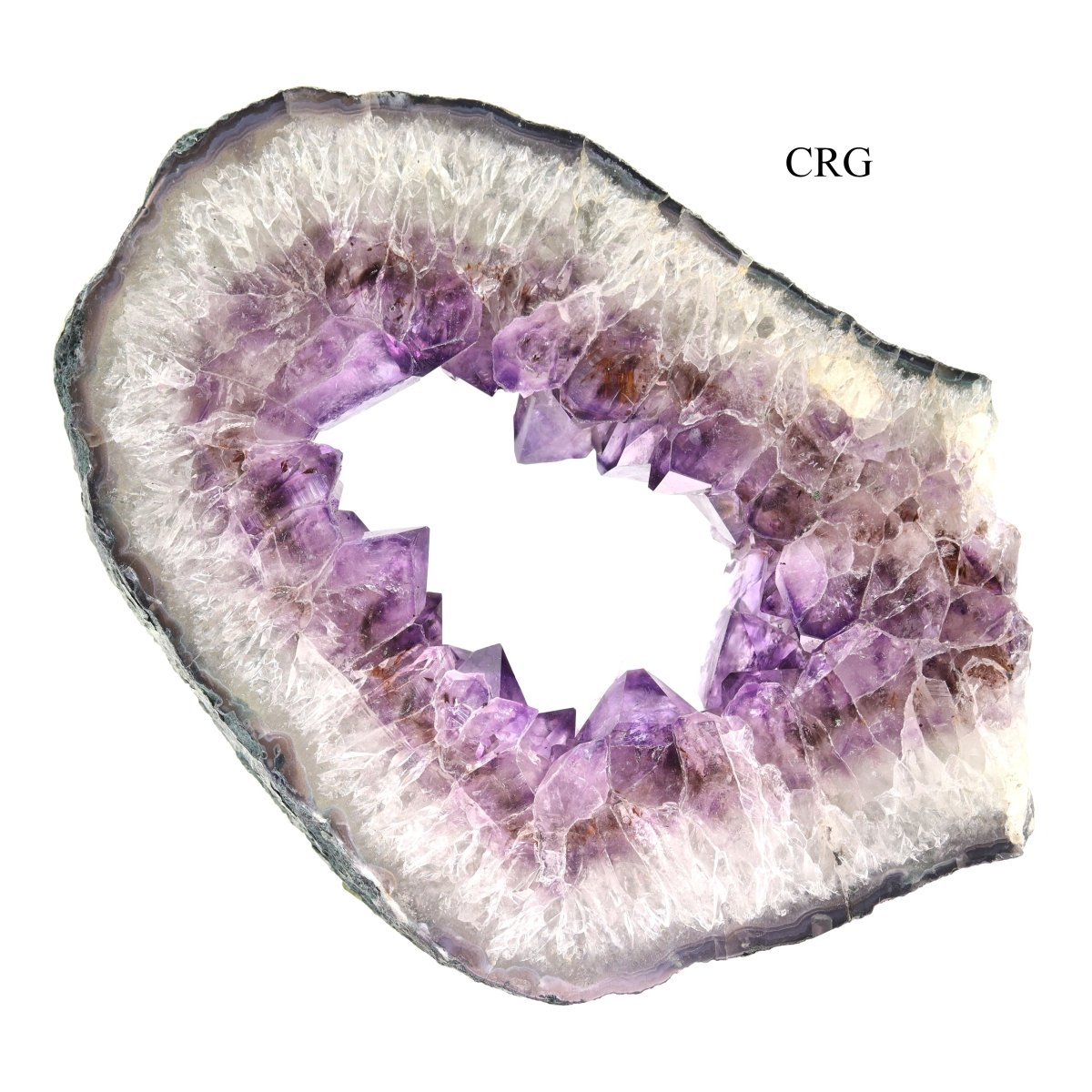 QTY 1 - Amethyst Geode Slice Slab / 2 - 3 KILO AVG
