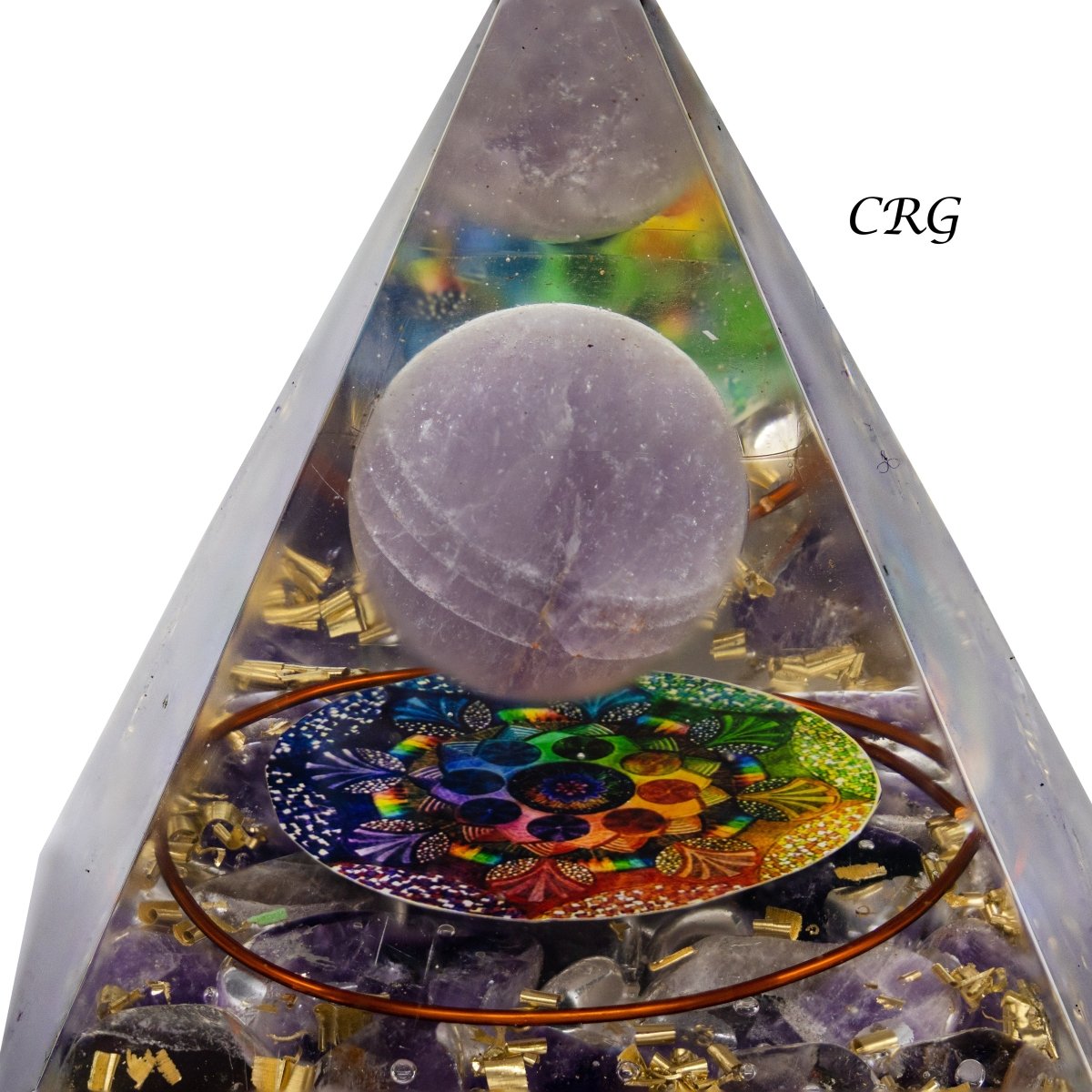 QTY 1 - Amethyst Orgonite Pyramid